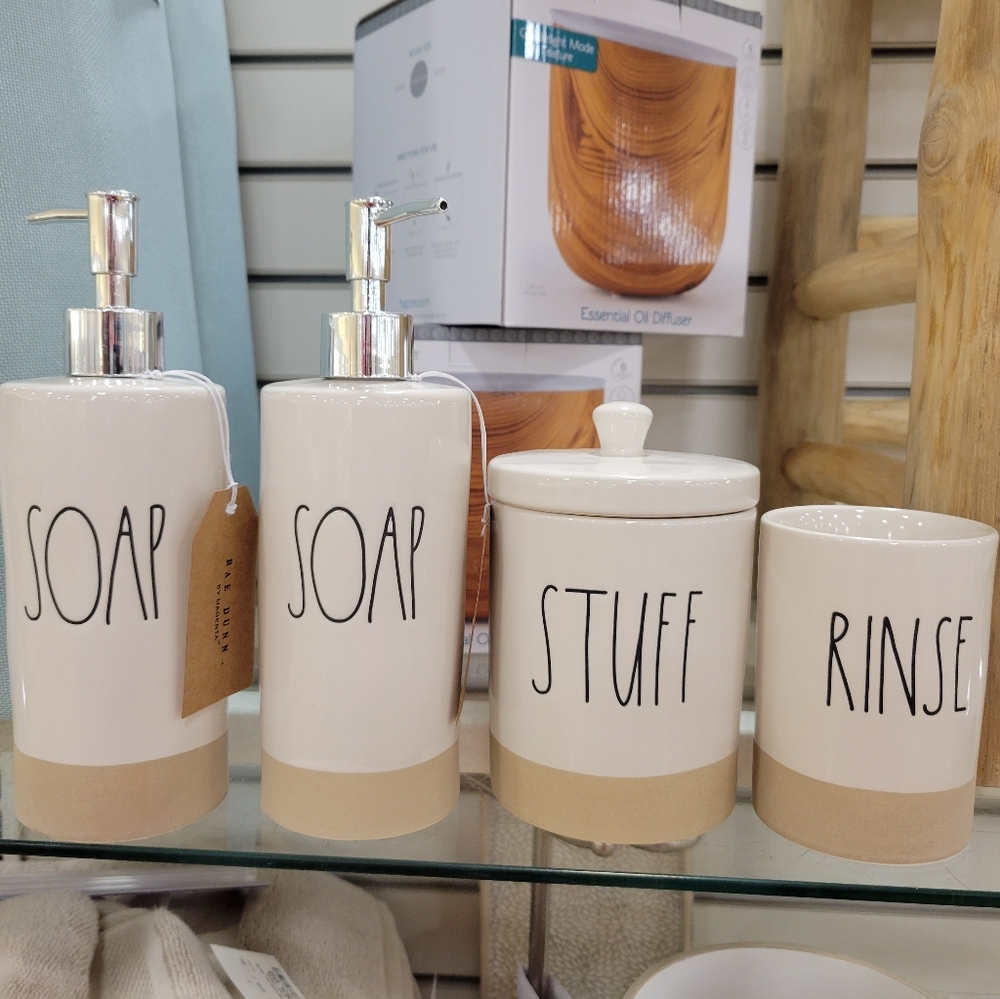 New Rae dunn bathroom soap dispenser